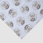 アイリッシュ絵を描ウルフハウンドのグレーオリジナルドッグアート 薄葉紙 (詳細)