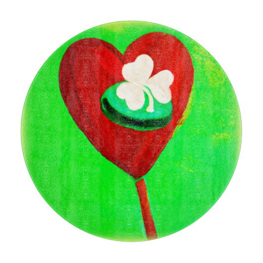 アイリッシュ絵画かわいいデザイン。買今 カッティングボード (正面)