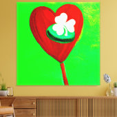 アイリッシュ絵画かわいいデザイン。買今 キャンバスプリント (インサイチュ (リビング))