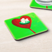 アイリッシュ絵画かわいいデザイン。買今 コースター (左側)