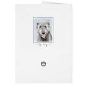 アイリッシュ絵画ウルフハウンド – Cuteオリジナルドッグアート (裏面)