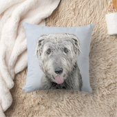 アイリッシュ絵画ウルフハウンド – Cuteオリジナルドッグアート クッション (ブランケット)