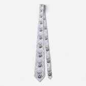 アイリッシュ絵画ウルフハウンド – Cuteオリジナルドッグアート ネクタイ (正面)