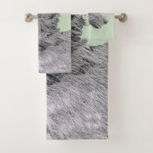 アイリッシュ絵画ウルフハウンド – Cuteオリジナルドッグアート バスタオルセット (インサイチュ)