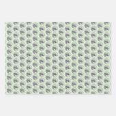 アイリッシュ絵画ウルフハウンド – Cuteオリジナルドッグアート ラッピングペーパーシート (正面)