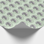 アイリッシュ絵画ウルフハウンド – Cuteオリジナルドッグアート ラッピングペーパー (角)