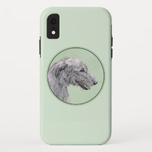 アイリッシュ絵画ウルフハウンド – Cuteオリジナルドッグアート iPhone XRケース