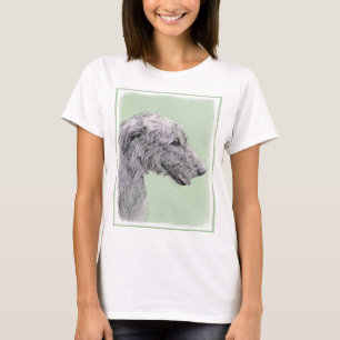アイリッシュ絵画ウルフハウンド – Cuteオリジナルドッグアート Tシャツ
