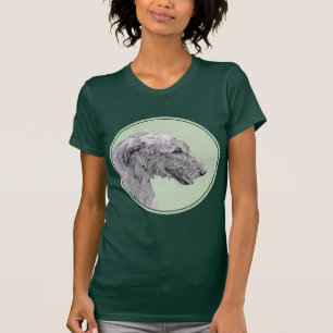 アイリッシュ絵画ウルフハウンド – Cuteオリジナルドッグアート Tシャツ