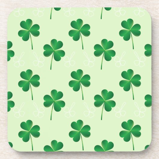 アイリッシュ葉三つのクローバー コースター (正面)