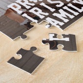 アイリッシュ誇りを持ったファミリーシャームロックラッキークローバーフォトジ ジグソーパズル (側面)