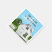 アイリッシュ諺リトルコテージ スタンダードカクテルナプキン (角)