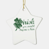 アイリッシュ買ビールを セラミックオーナメント (左)