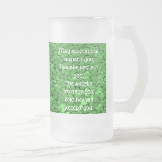 アイリッシュ賛美のマグメイの隣人は尊敬している フロストグラスビールジョッキ (右)