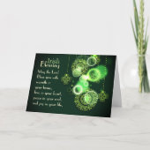 アイリッシュ賛美の主よ賛美あなたシャムロックデザイン カード (正面)