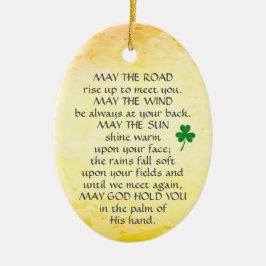 アイリッシュ賛美の五月の道が上がるパーソナライズされた。 セラミックオーナメント