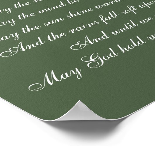 アイリッシュ賛美の五月君に会うために道が上がる ポスター (角)