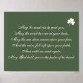 アイリッシュ賛美の五月君に会うために道が上がる ポスター (正面)