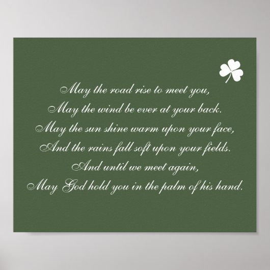 アイリッシュ賛美の五月君に会うために道が上がる ポスター (正面)