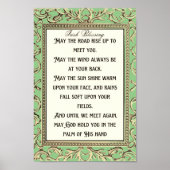 アイリッシュ賛美の五月君に会うために道が上がる ポスター (正面)