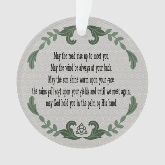 アイリッシュ賛美の思い出を愛する記念碑 オーナメント (正面)