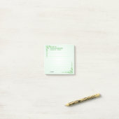 アイリッシュ賛美の聖パトリックの緑のケルトの組#1 ポストイット (デスク上)