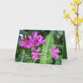 アイリッシュ賛美の葬儀お礼メッセージカード カード (黄色い花)