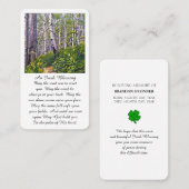 アイリッシュ賛美の記念祈りの言葉カード 名刺 (正面/裏面)