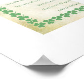 アイリッシュ賛美の5月にあなたに会うために道路が上昇する ポスター (角)