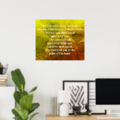 アイリッシュ賛美の5月にあなたに会うために道路が上昇する ポスター (ホームオフィス)