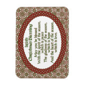 アイリッシュ賛美クリスマスレッドグリーンケルト マグネット (縦)