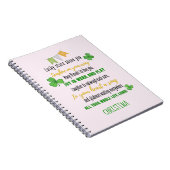 アイリッシュ賛美ズの名10代の付きゴド娘または子 ノートブック (右側)