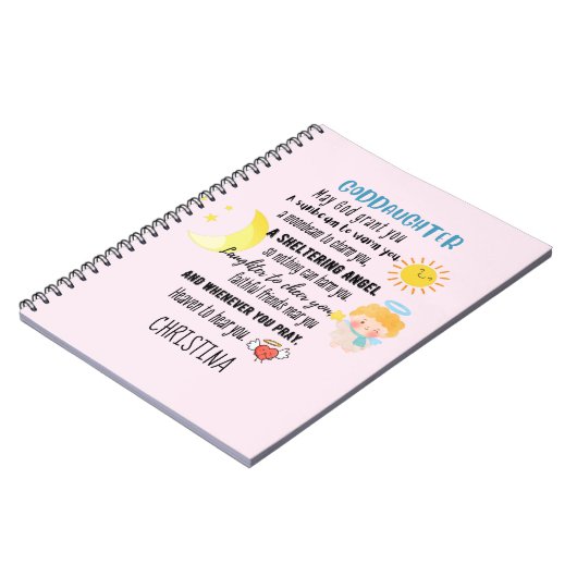 アイリッシュ賛美ズの名10代の付きゴド娘または子 ノートブック (左側)