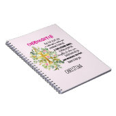 アイリッシュ賛美ズの名10代の付きゴド娘または子 ノートブック (右側)