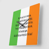 アイリッシュ賛美ズスクエア スクエア壁時計 (傾斜)