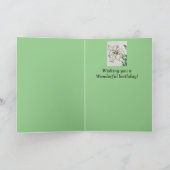 アイリッシュ賛美ズハッピーバースデー勇気ホワイトリリー カード (内部)