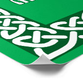 アイリッシュ賛美ズ1のケルト結び目模様フレーム ポスター (角)