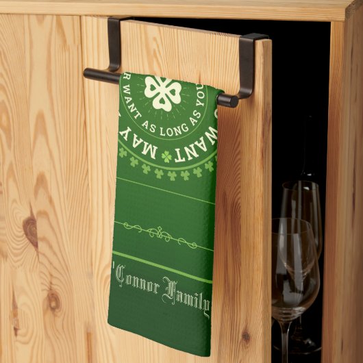 アイリッシュ賛美ズ |お好きなだけ生きていただけるなら キッチンタオル (三つ折り)