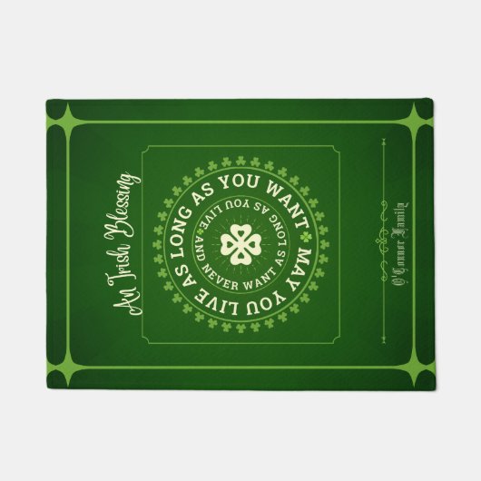 アイリッシュ賛美ズ |お好きなだけ生きていただけるなら ドアマット (正面)