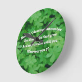 アイリッシュ賛美ズ ラウンド壁時計 (傾斜)