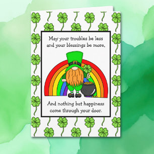 アイリッシュ賛美ズ Happy St Patrick's Day 格言C カード