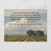 アイリッシュ賛美州の農地 ポストカード (正面)