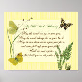 アイリッシュ賛美植物学自然 ポスター (正面)