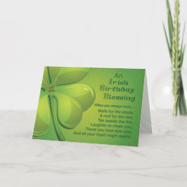 アイリッシュ賛美誕生日の願い カード