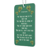 アイリッシュ賛美&シャームロックグリーンタイポグラフィ カーエアーフレッシュナー (左)