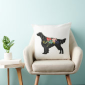 アイリッシュ赤と白セッターボヘミアンフローラ クッション (椅子)