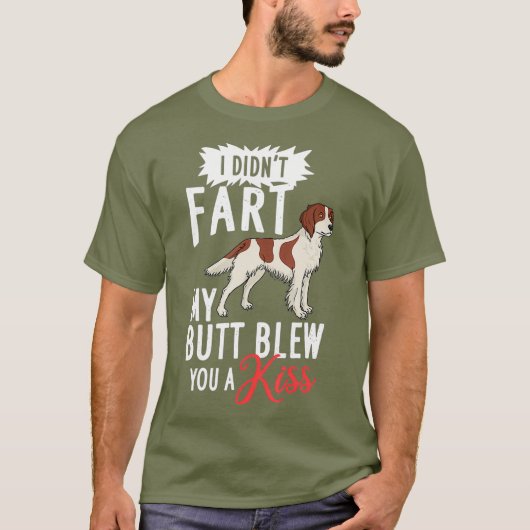 アイリッシュ赤と白セッター犬の子犬の所有者_15 Tシャツ (正面)