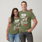 アイリッシュ赤と白セッター犬の子犬の所有者_15 Tシャツ (ユニセックス)
