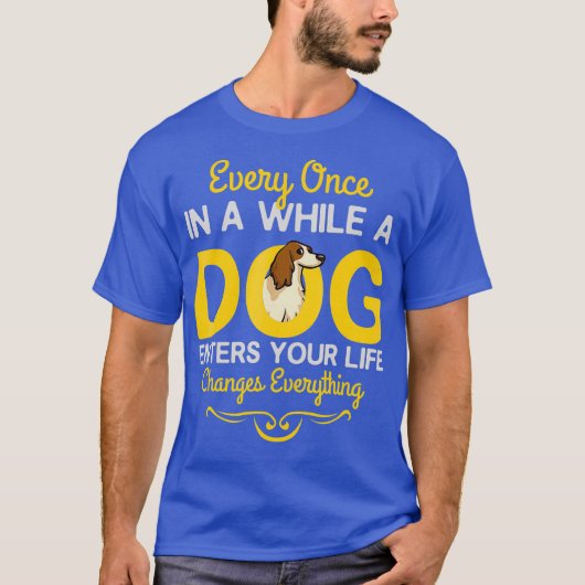 アイリッシュ赤と白セッター犬の子犬の所有者_16 Tシャツ (正面)