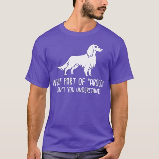 アイリッシュ赤と白セッター犬の子犬の所有者_31 Tシャツ (正面)